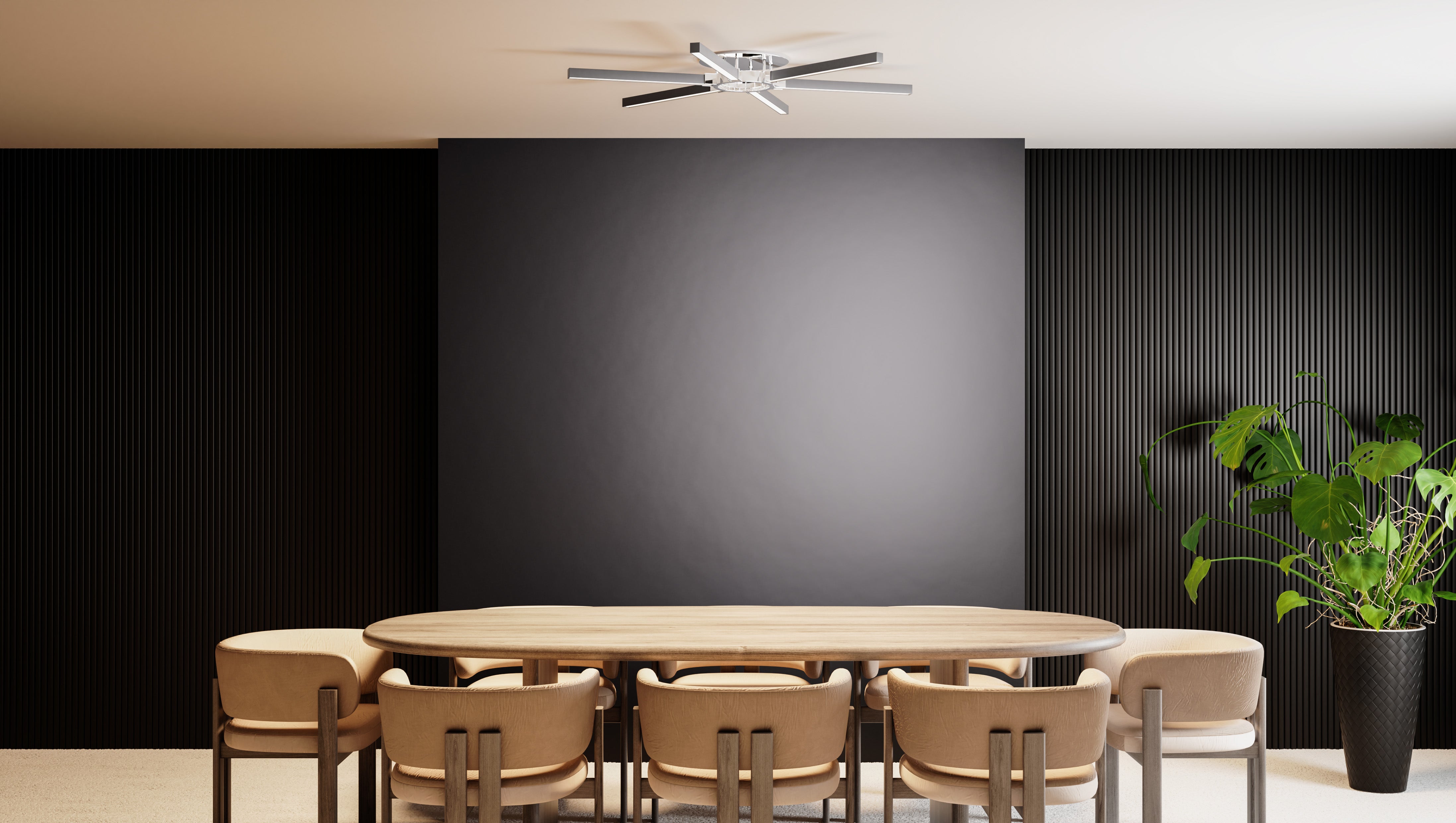 Quoizel Zealand Semi-Flush stropni LED svitidlo chrom