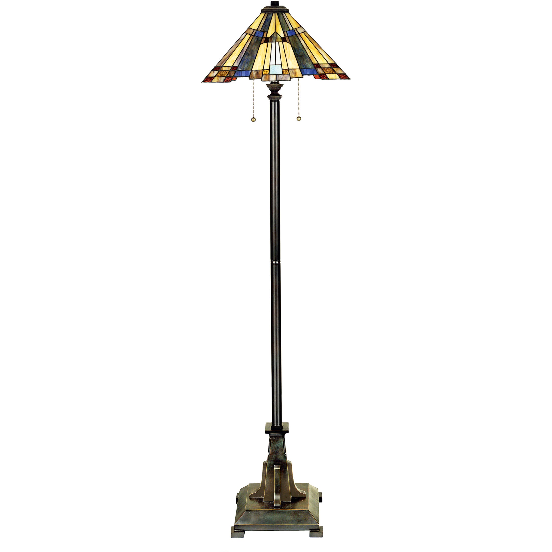 Quoizel Inglenook stojací lampa bronz 2-světelná