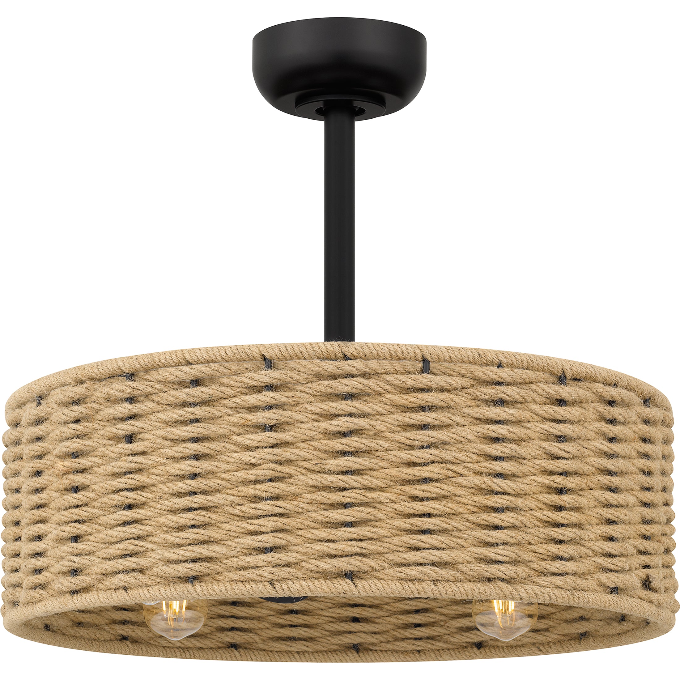 Quoizel Islander stropní ventilátor černý