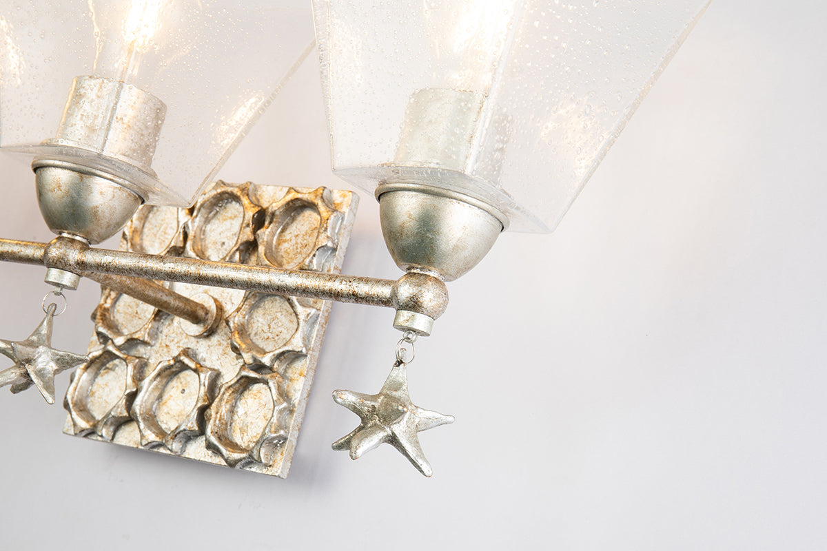 Gilded Nola Star 3 Light koupelnové svítidlo se sklem