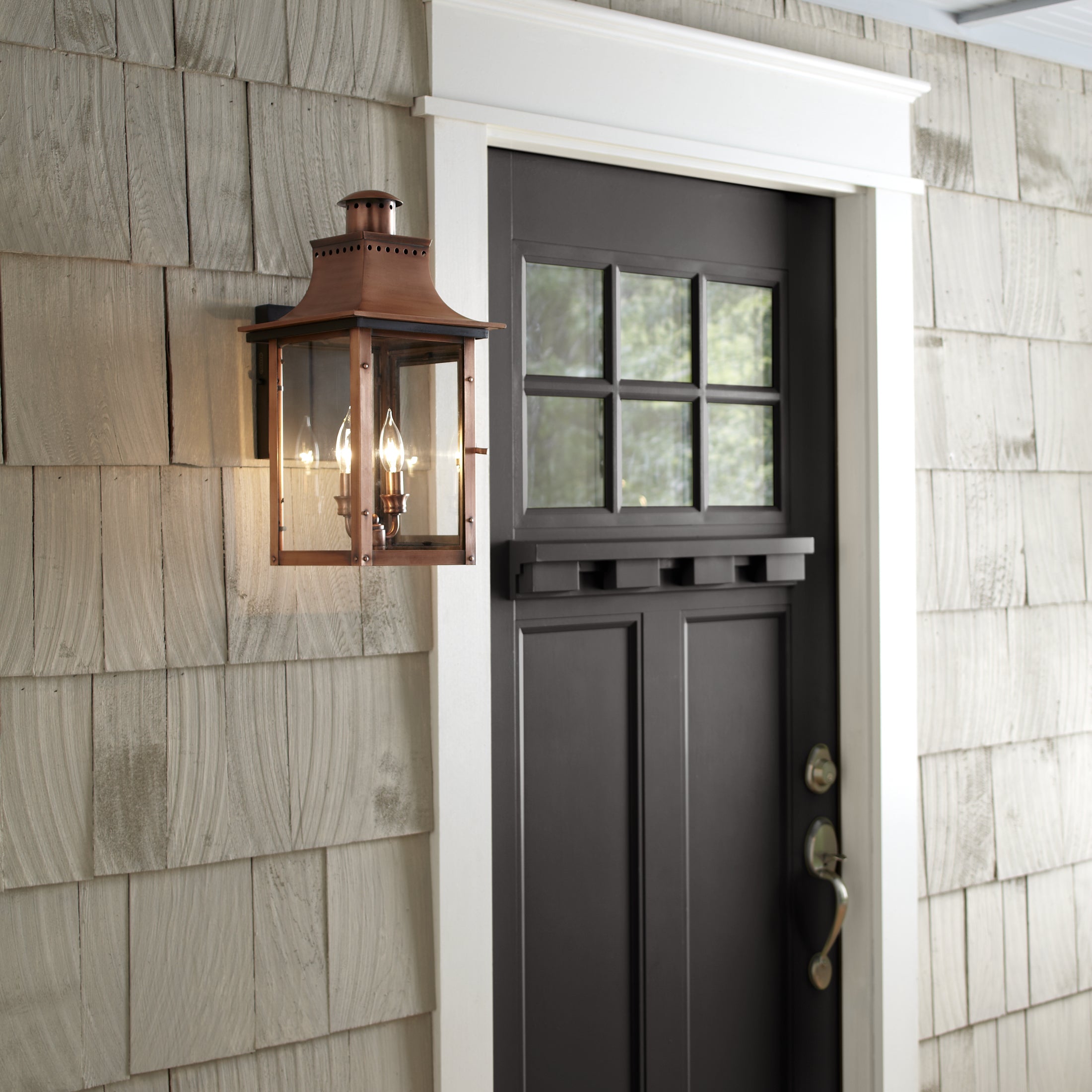 Quoizel Chalmers Wall Light nástěnná lucerna měděná