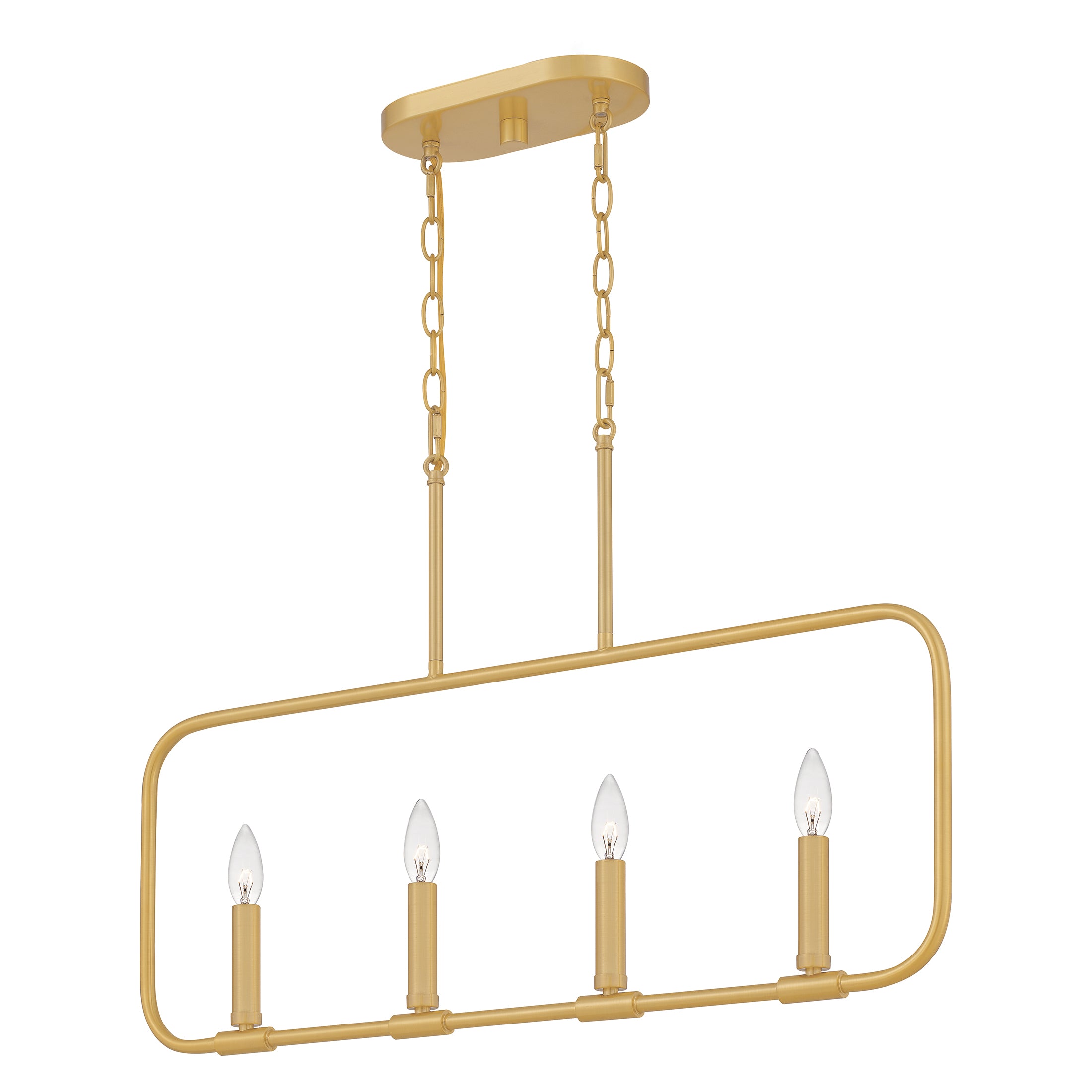 Quoizel Abner Island Light lustr aged brass