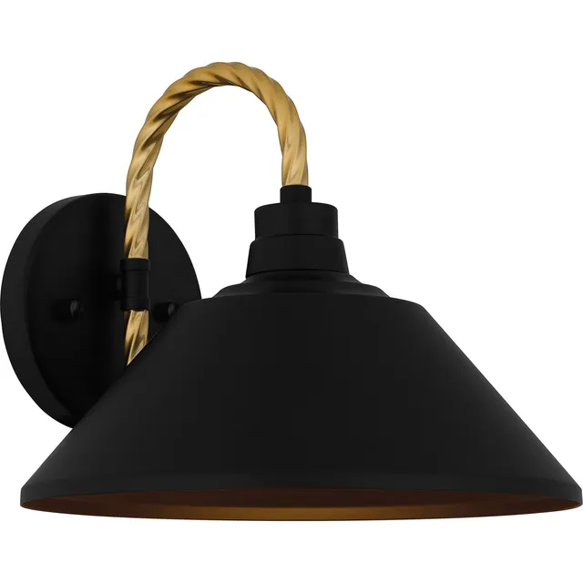 Quoizel Longshore venkovní svítidlo Matte Black 12"