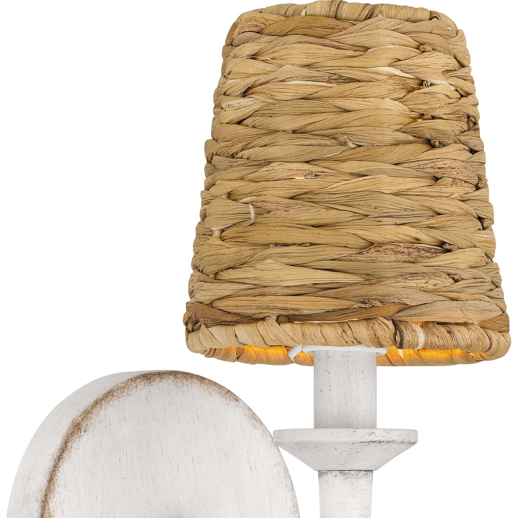 Quoizel Flannery nástěnné svítidlo antique white mořská tráva
