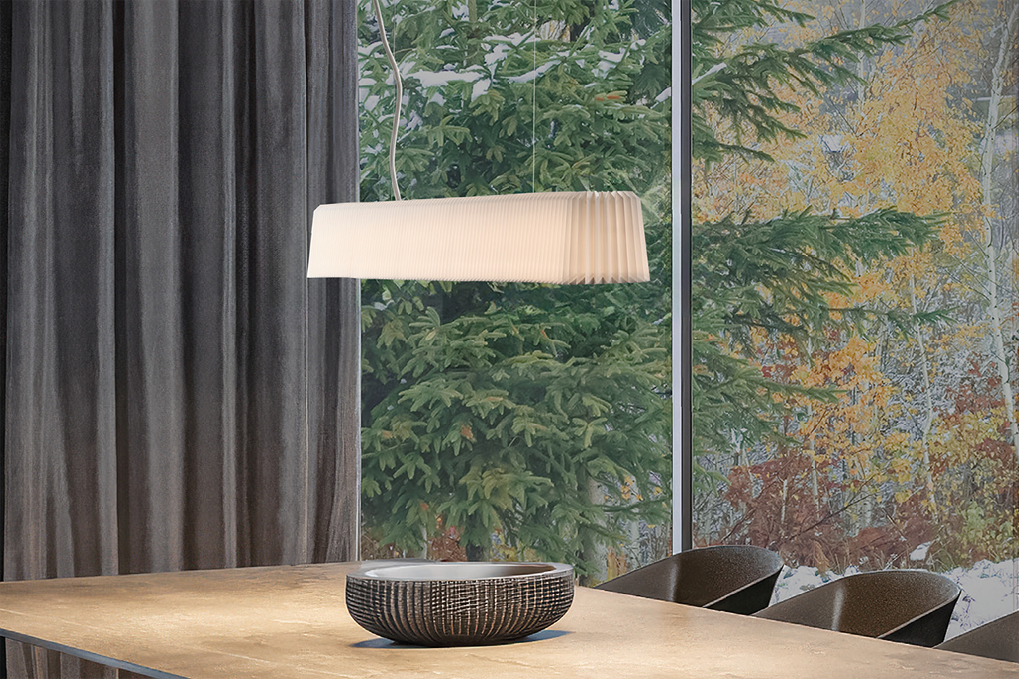 LE KLINT 189 Long Pleat závěsné svítidlo Standard LED