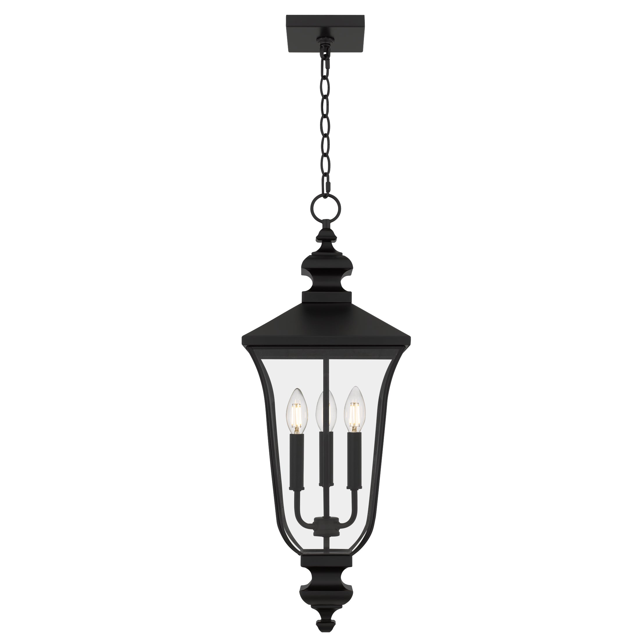 Quoizel Farley venkovní lucerna Matte Black sklo
