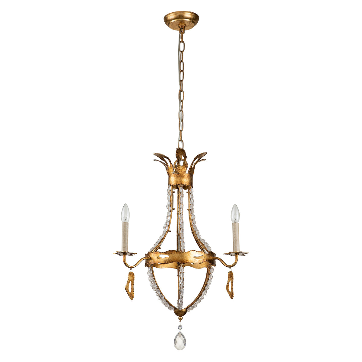 Gilded Nola Monteleone 3 Light lustr tříramenný