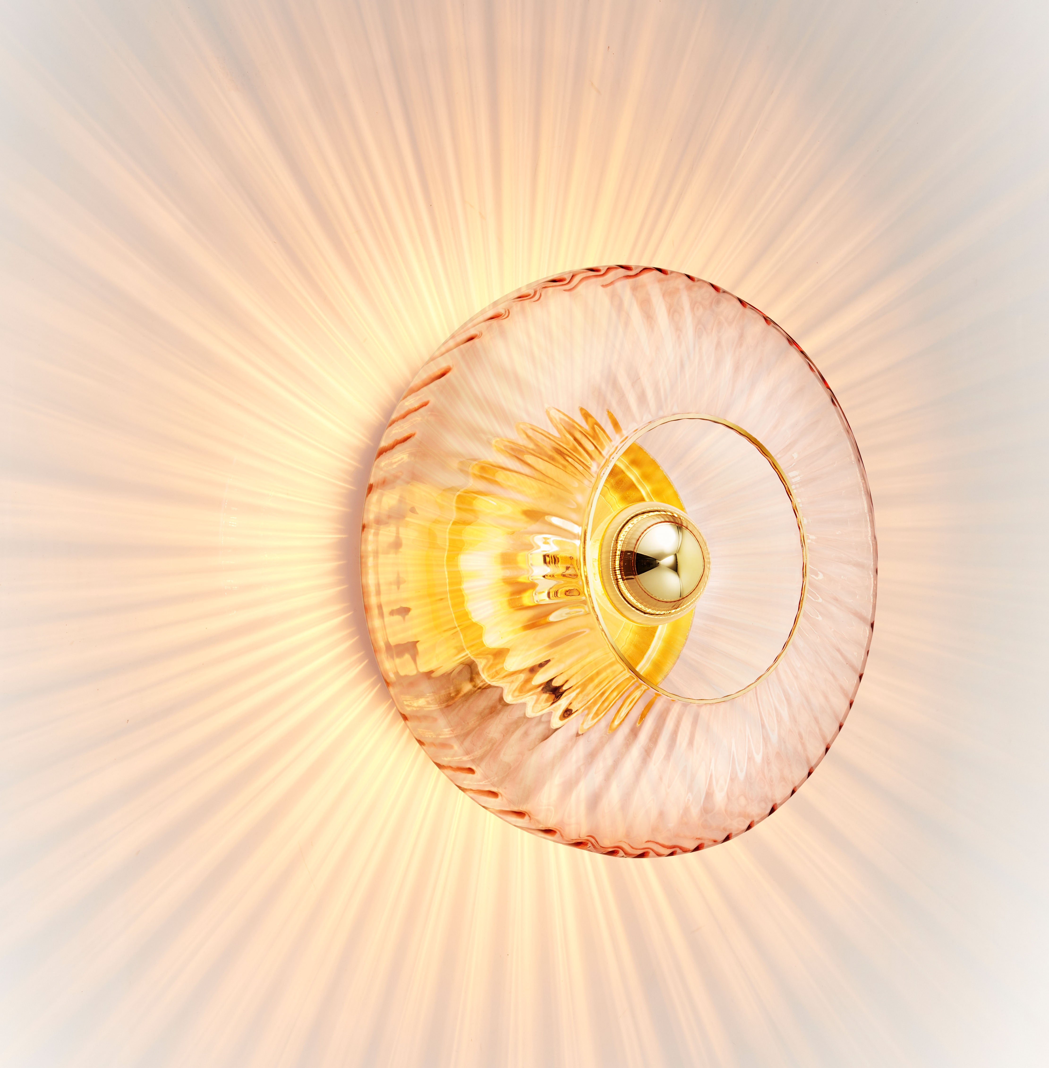 Design by Us New Wave Optic Wall XL lampa sklo