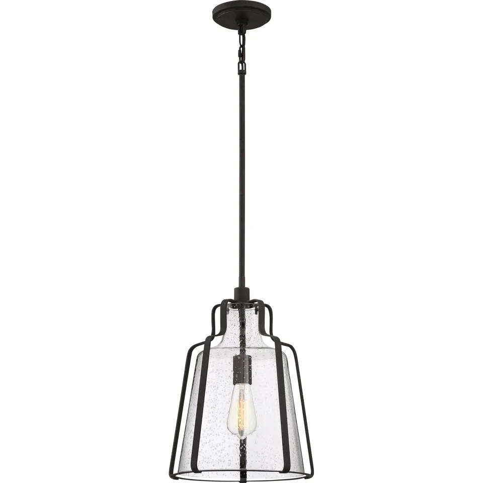 Quoizel Haverford závěsné svítídlo rustic black
