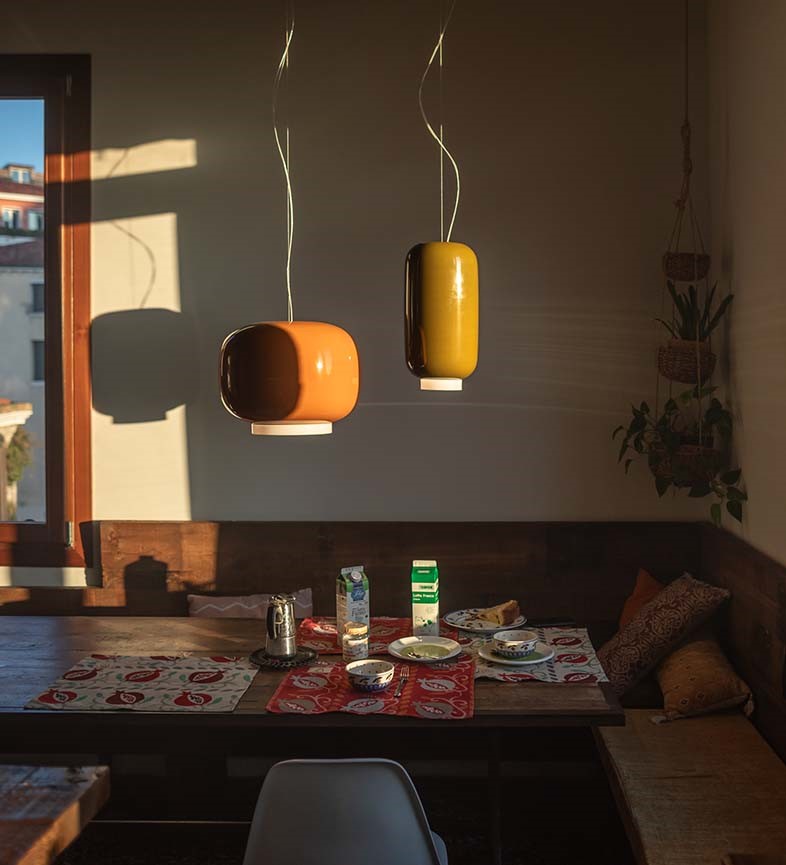 Foscarini Chouchin 2 závěsné svítidlo zelené