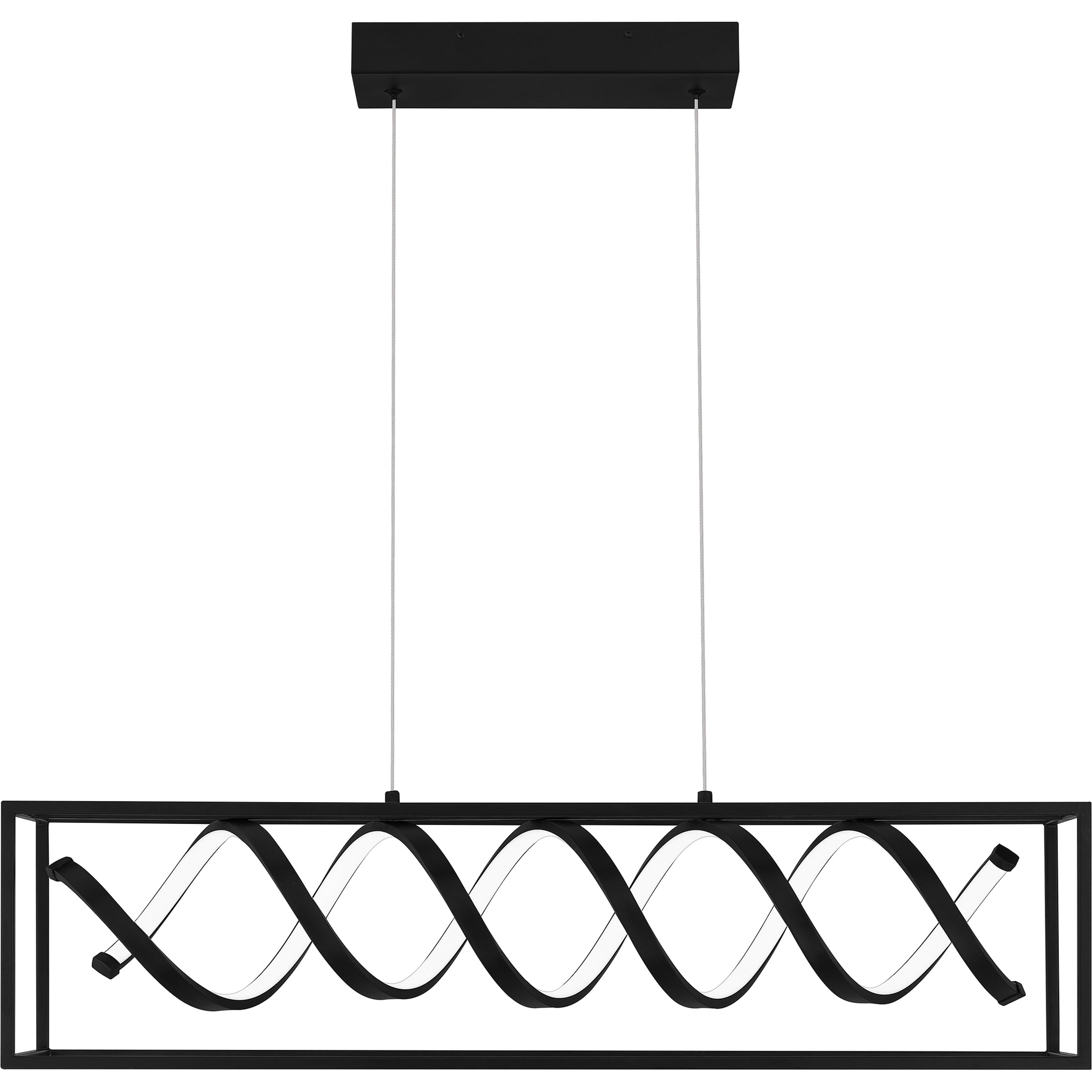 Quoizel Amaranth Island Light lineární lustr Matte Black