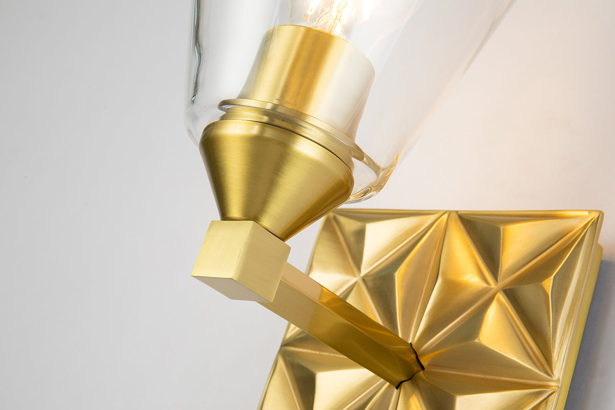 Gilded Nola Alpha 1 Light koupelnové svítídlo stará mosaz