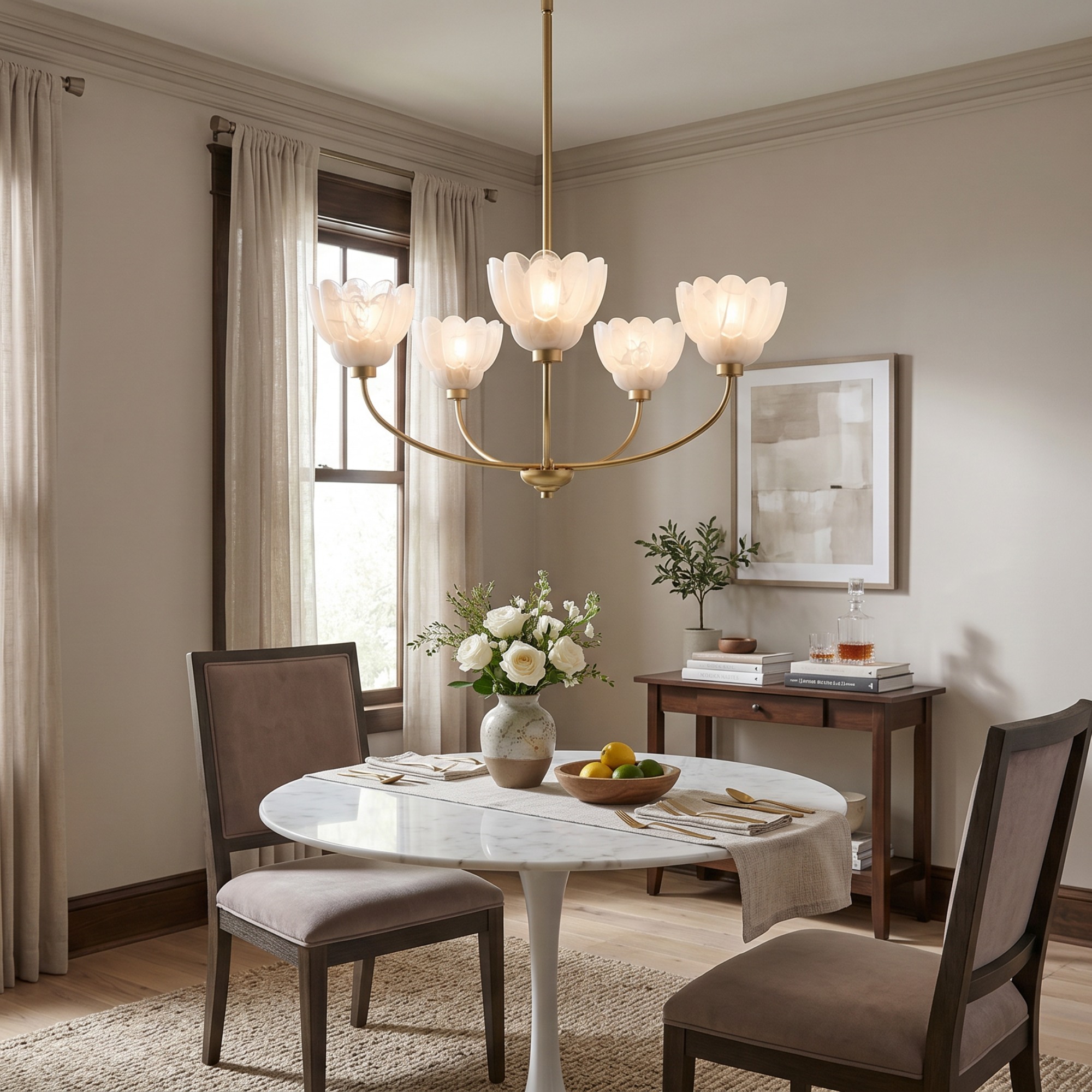 Quoizel Whitecap Chandelier lustr hnědá jantar sklo