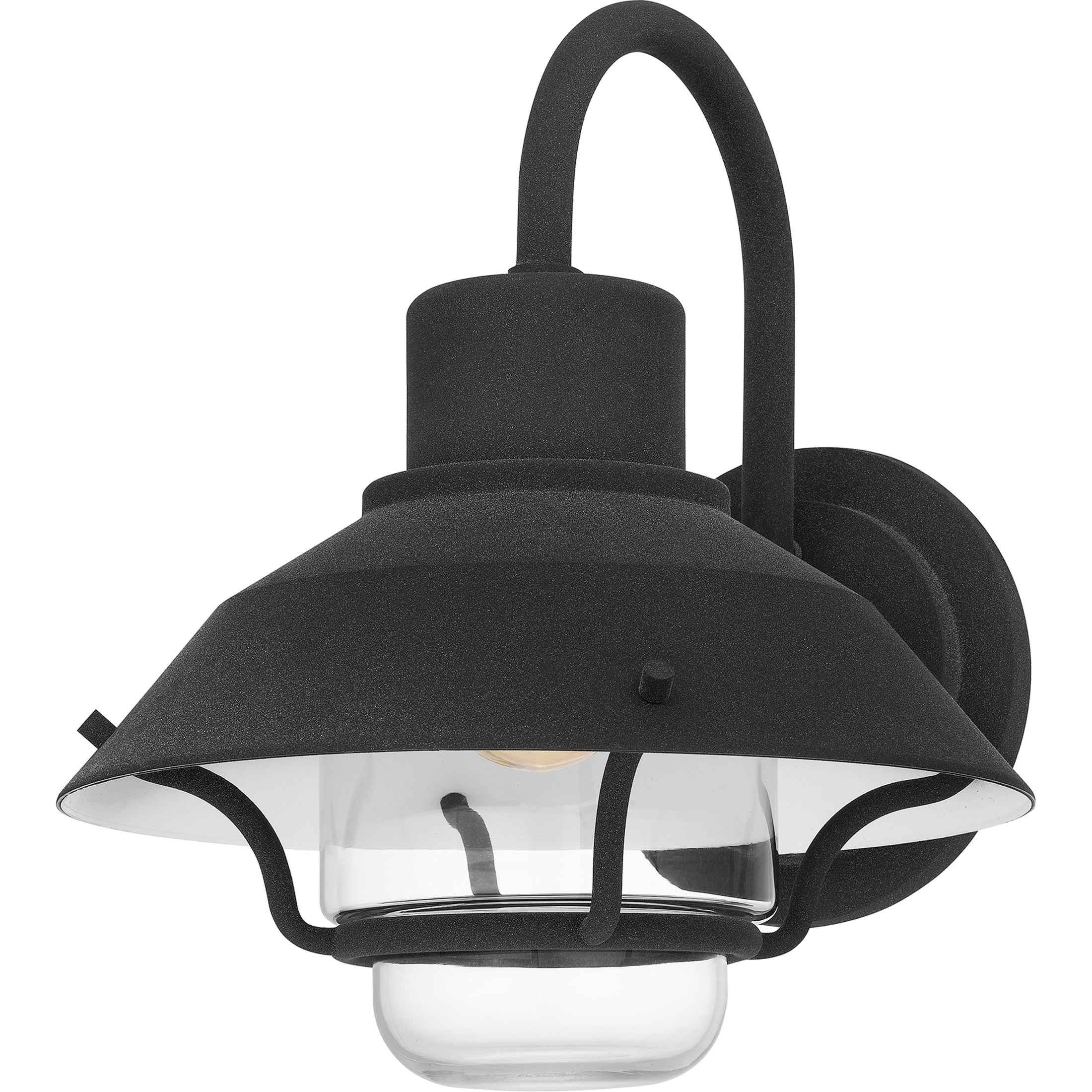 Quoizel Lavalier nástěnné světlo 24 cm černá sklo