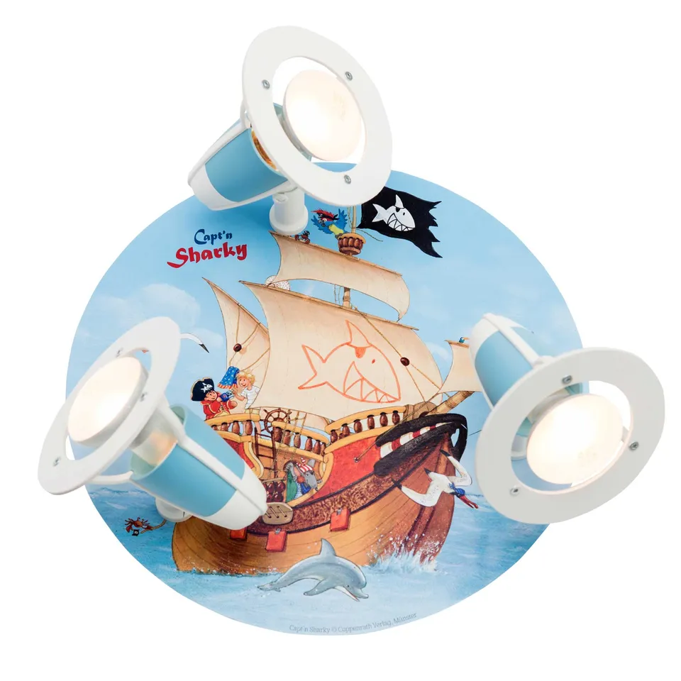 Elobra Rondell Capt'n Sharky stropní bodovka modrá