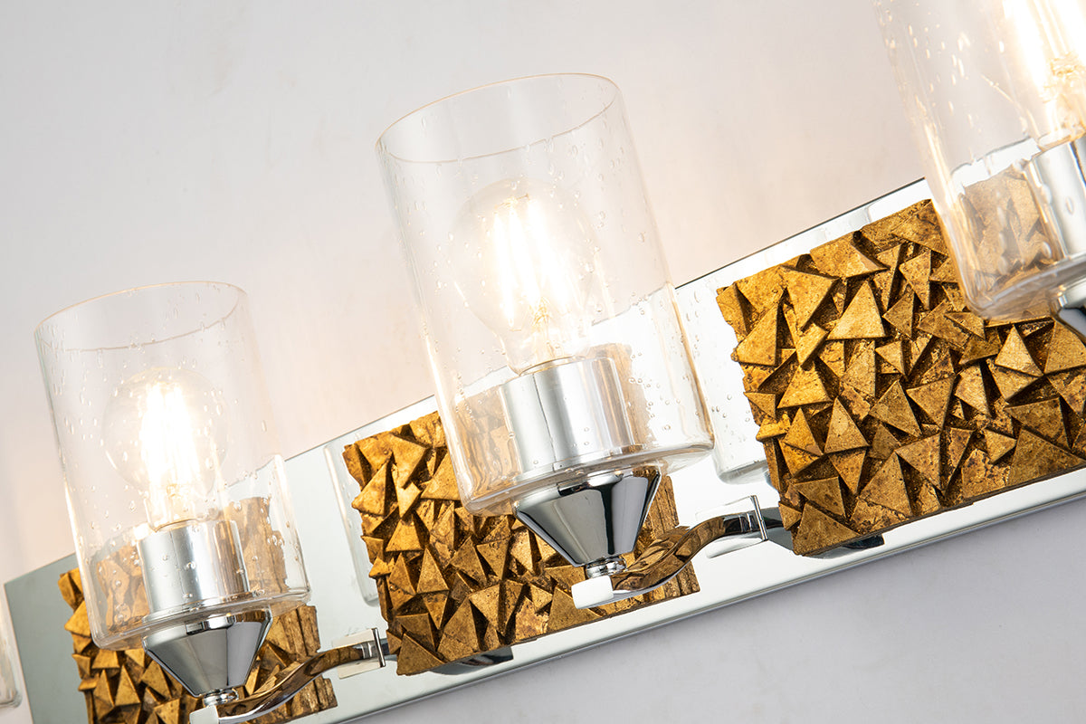 Gilded Nola Bocage 4 Light koupelnové svítídlo chrom zlato