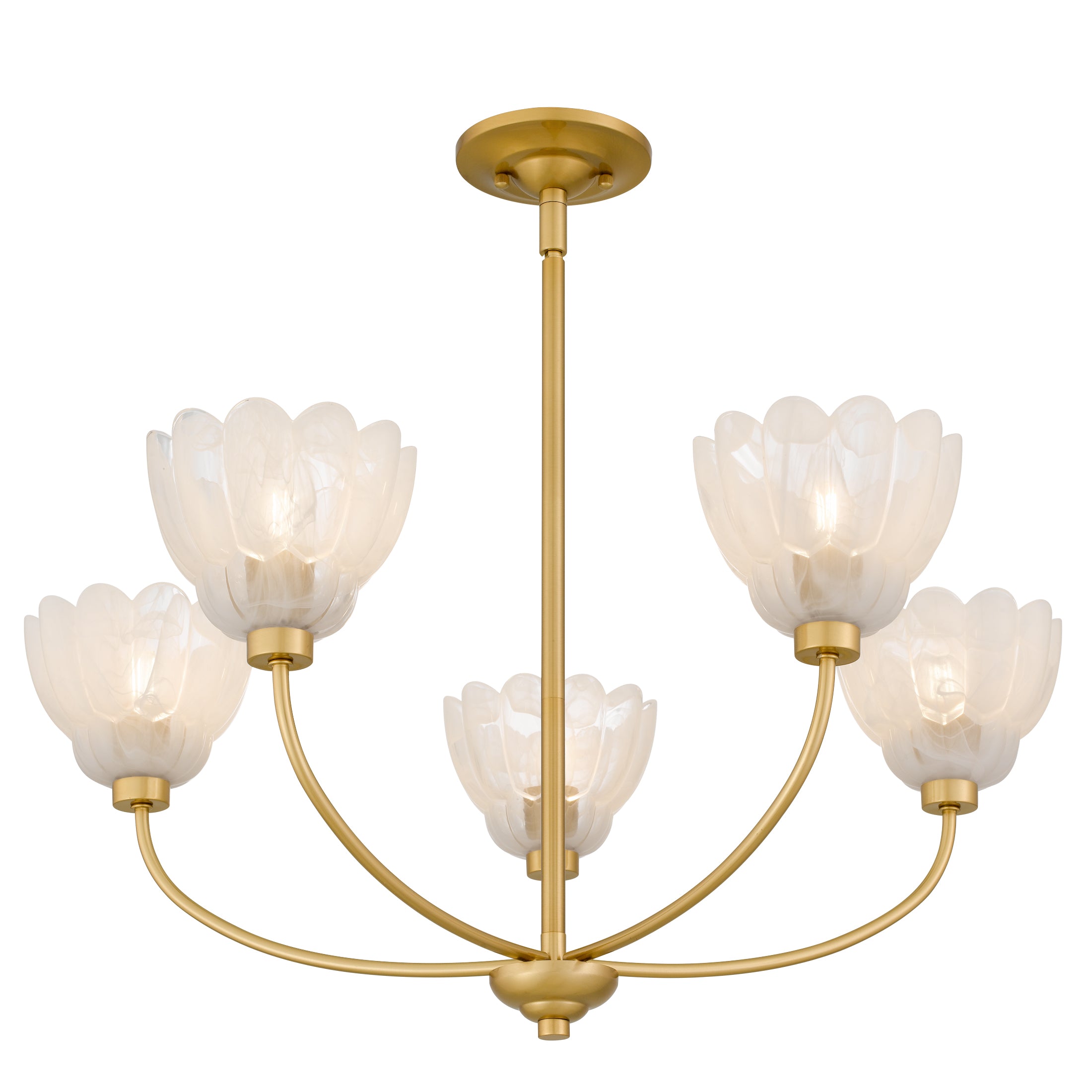 Quoizel Whitecap Chandelier lustr hnědá jantar sklo