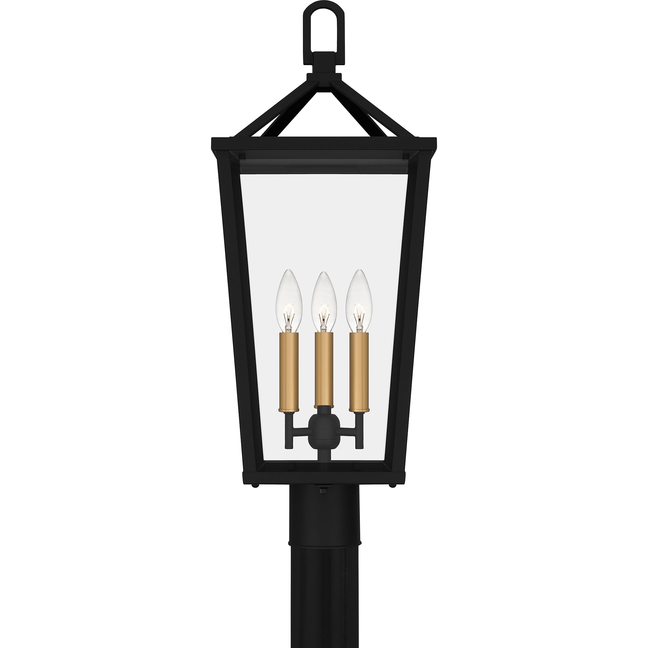 Quoizel Hull Post venkovní lampa black sloupková