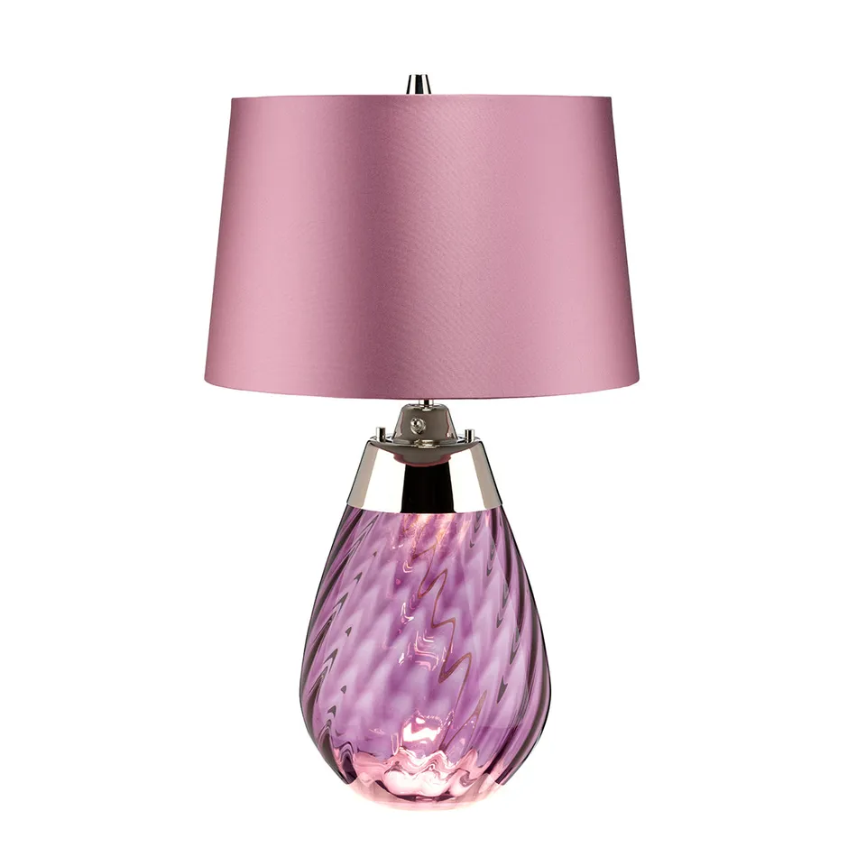 Gilded Nola Lena Small stolní lampa švestková se stínítky
