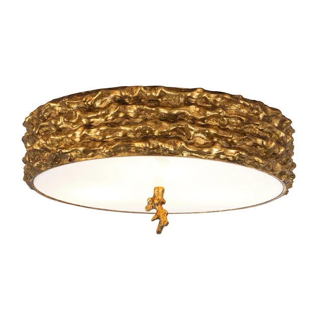 Gilded Nola Trellis 16 stropní svítidlo sklo