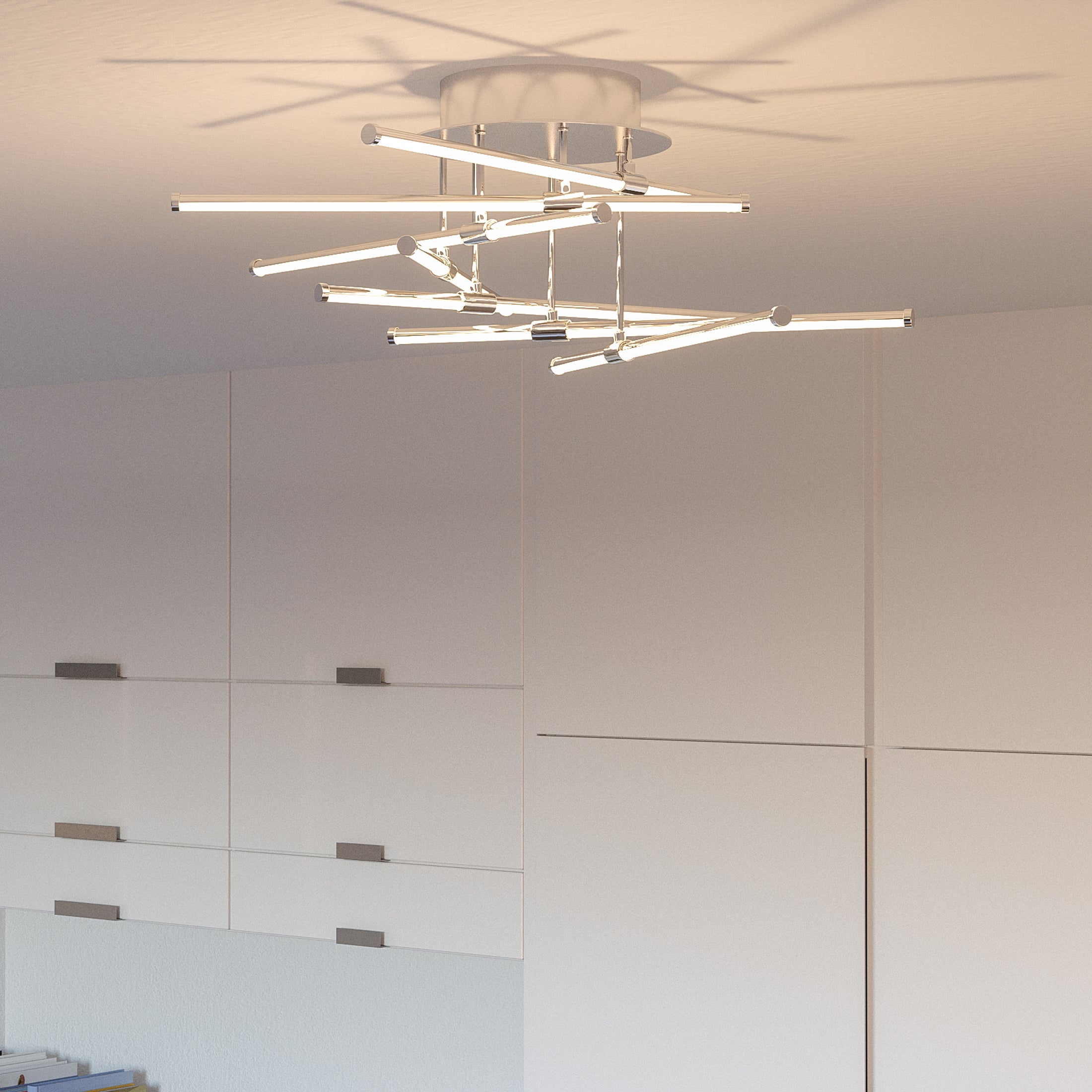 Quoizel Lightshow Semi-Flush stropni svitidlo chrom LED