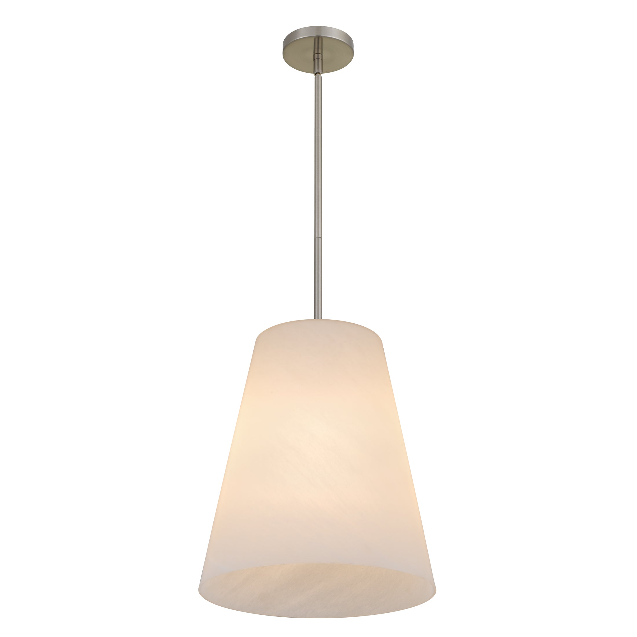 Quoizel Peregrine Pendant závěsné svítidlo brushed nickel alabastrové
