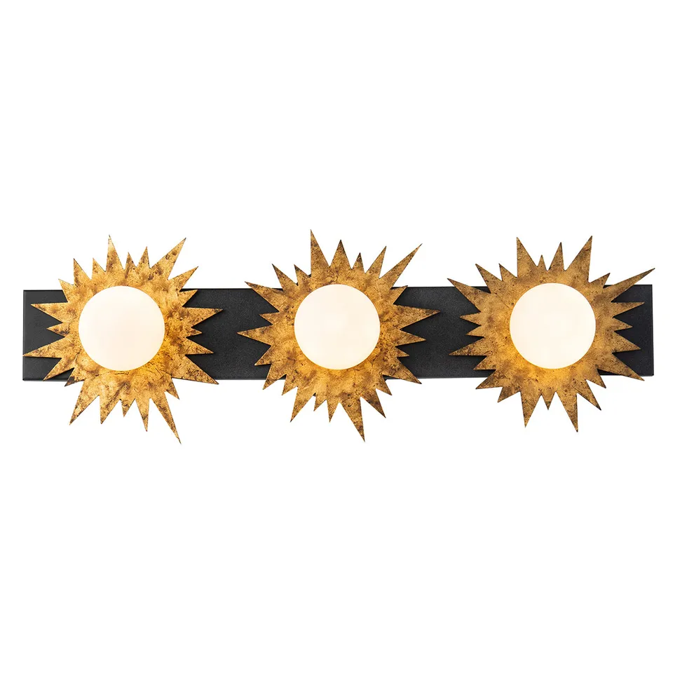 Gilded Nola Soleil koupelnové svítidlo 3 světla globes