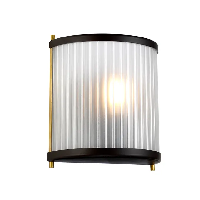 Gilded Nola Corona 1 Light nástěnné světlo bronz mosaz