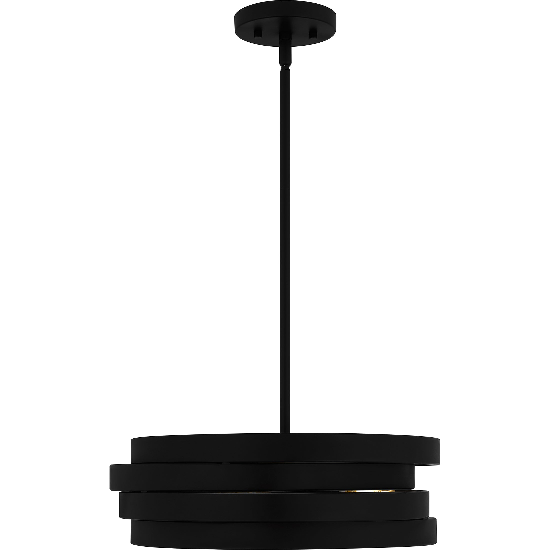 Quoizel Berner Pendant závěsné svítidlo matte black kovové