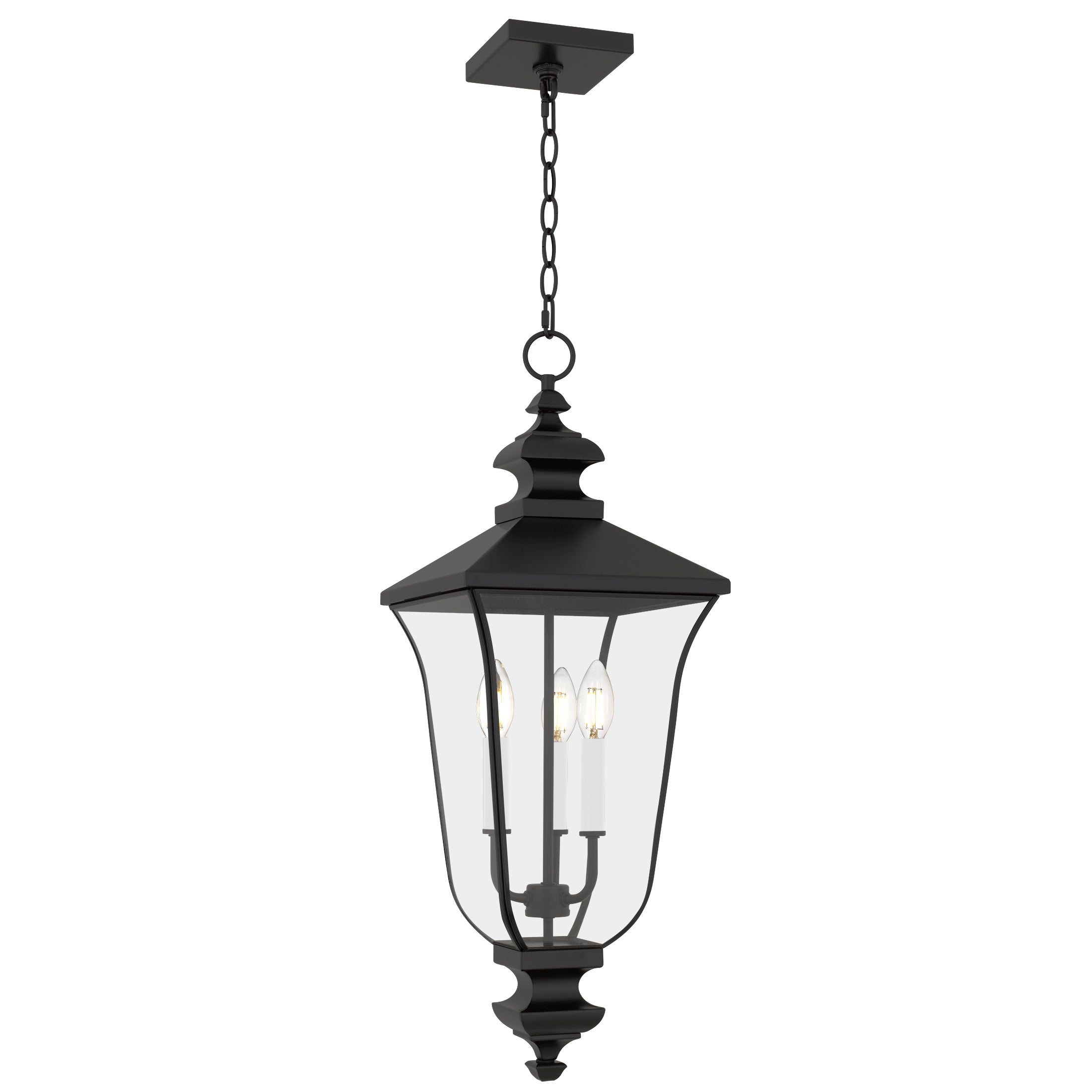 Quoizel Farley venkovní lucerna Matte Black sklo