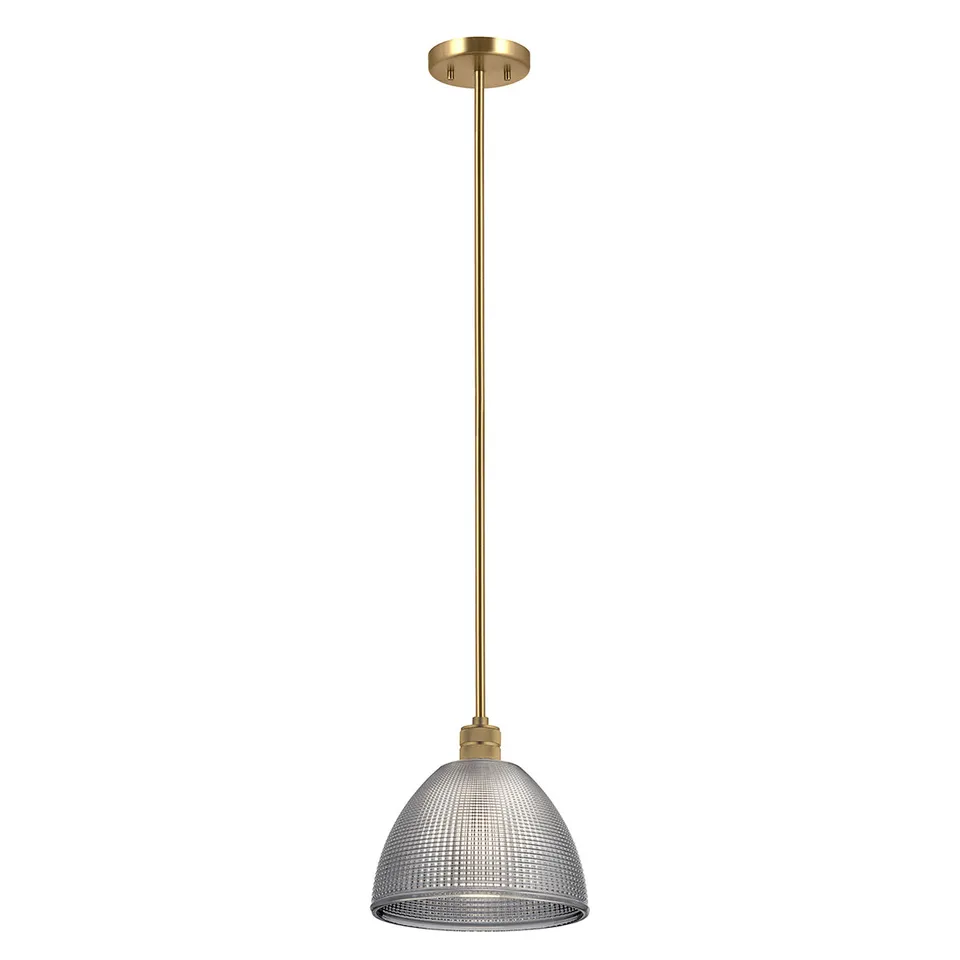 Gilded Nola Hampstead 1 Light závěsné svítidlo mosaz