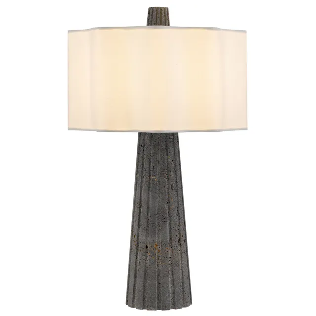Quoizel Gio stolní lampa travertin černá