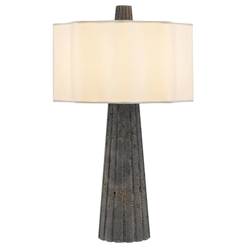 Quoizel Gio stolní lampa travertin černá