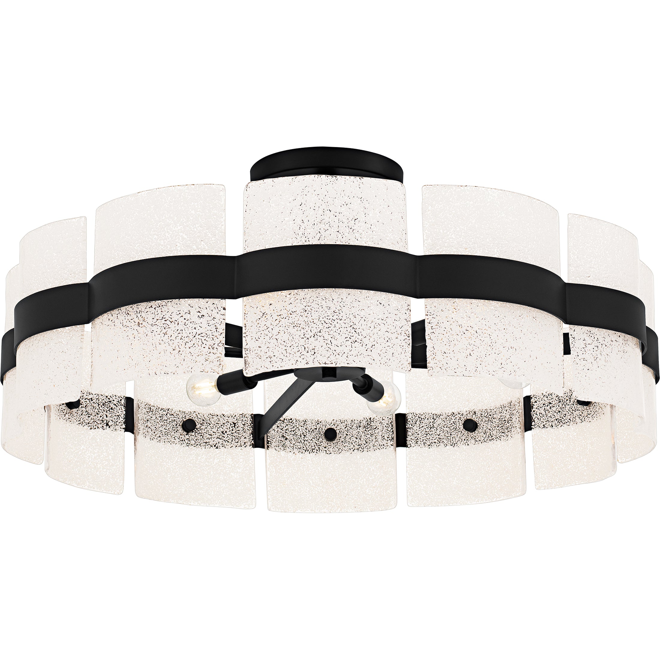 Quoizel Sweeney Semi-Flush svítidlo soft gold pískované