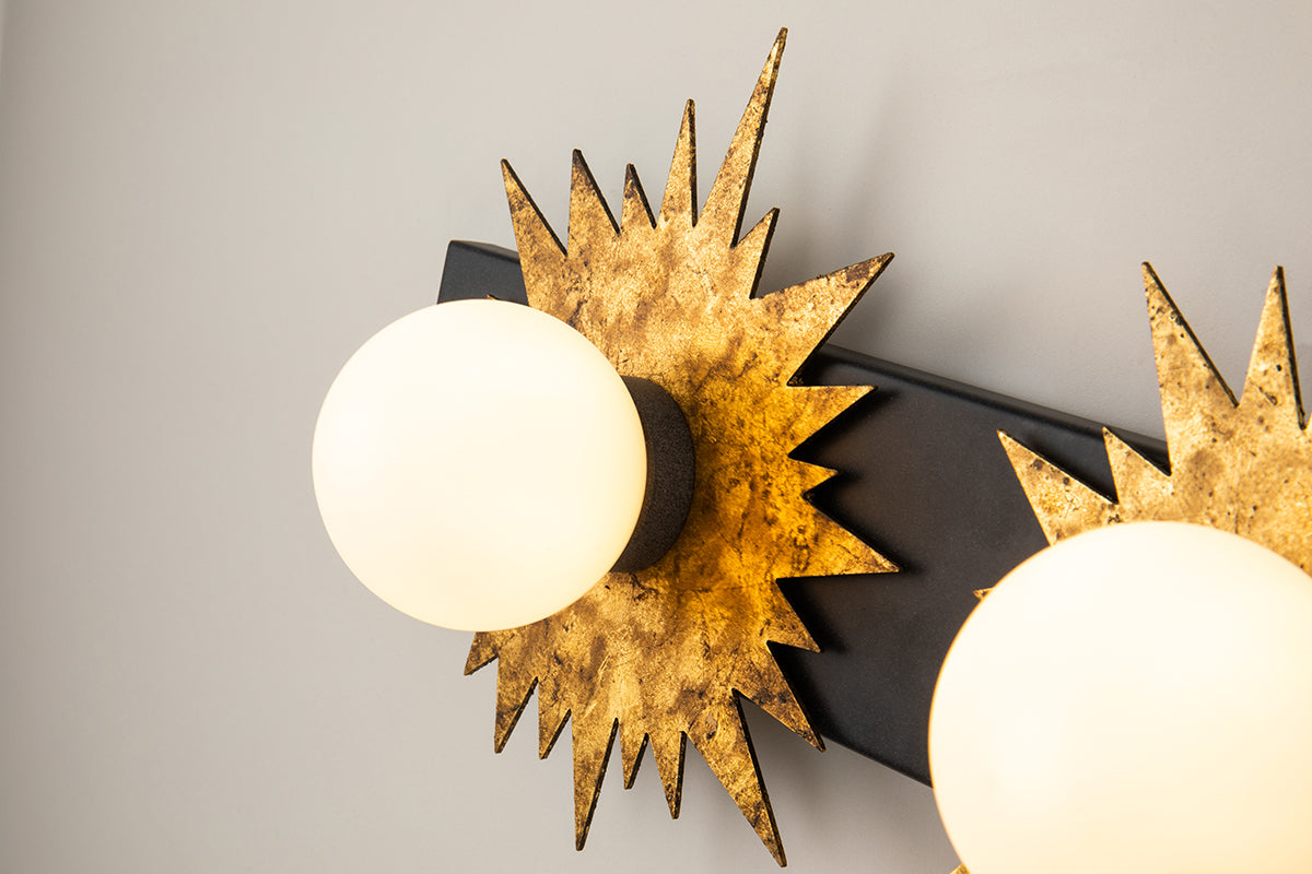 Gilded Nola Soleil 4 koupelnové svítlo zinek gold