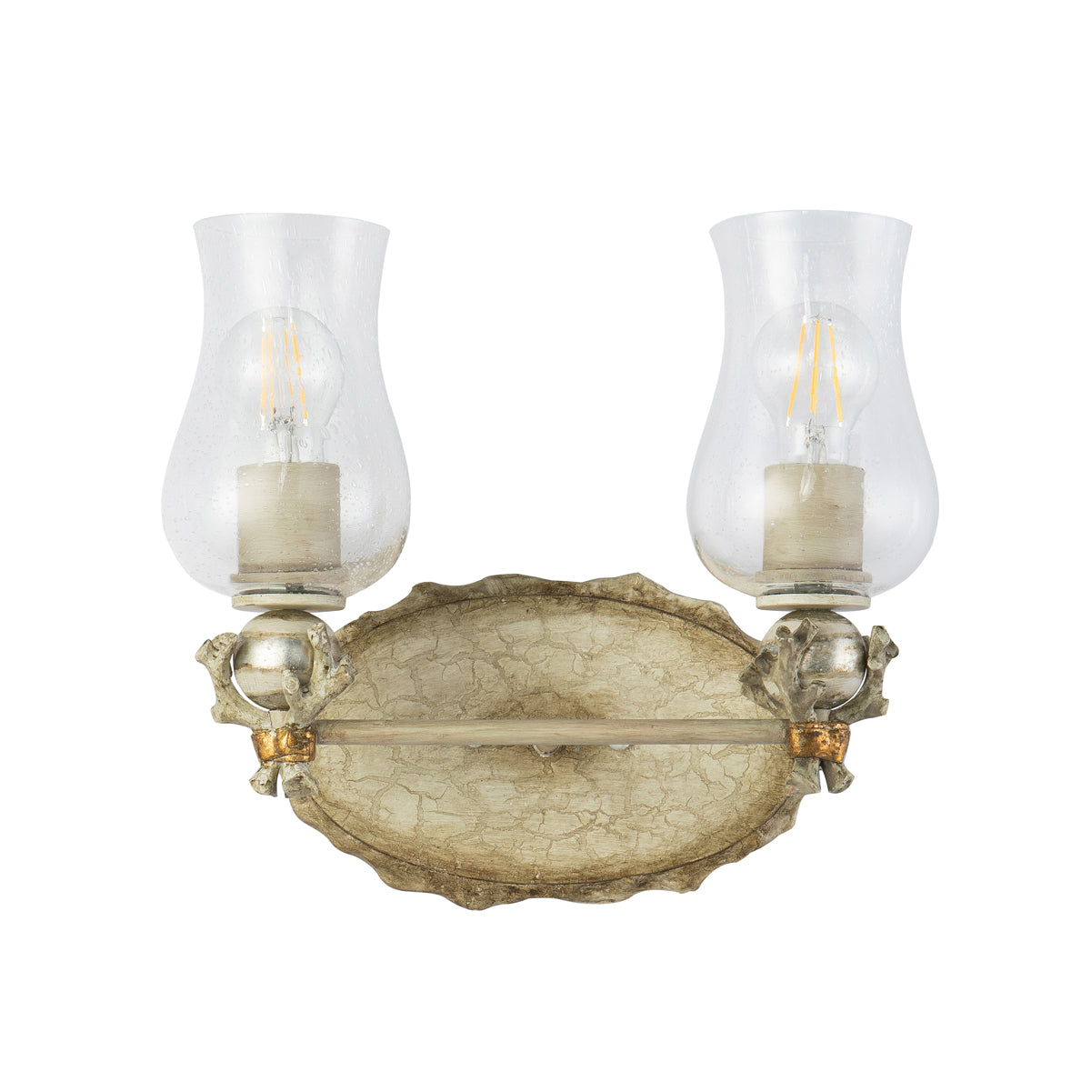 Gilded Nola Trellis 2 Light Bath Bar koupelnové svítidlo putty