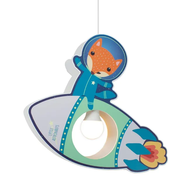Elobra Little Astronauts Rakete závěsné světlo petrol