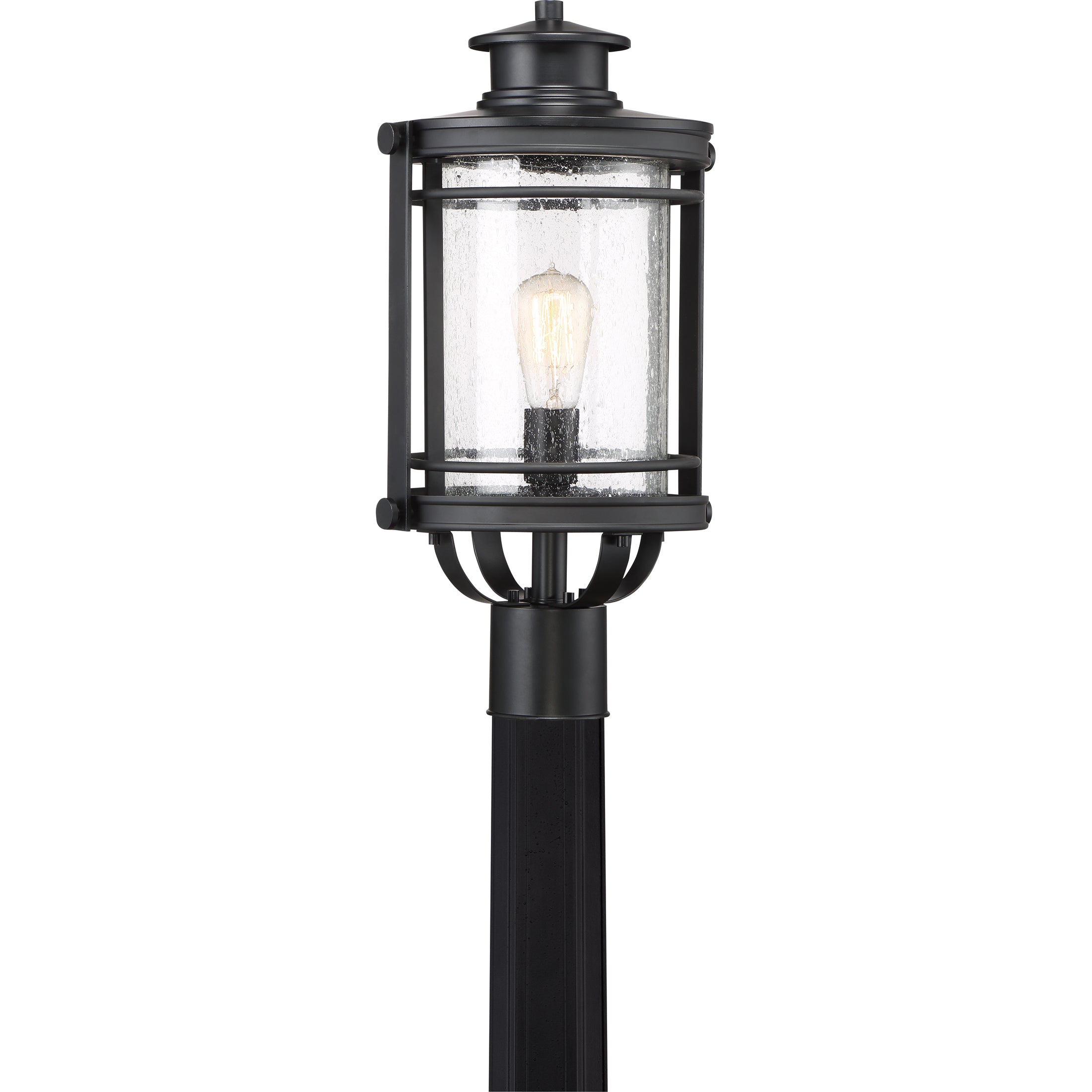 Quoizel Booker venkovní sloupková lampa mystic černá