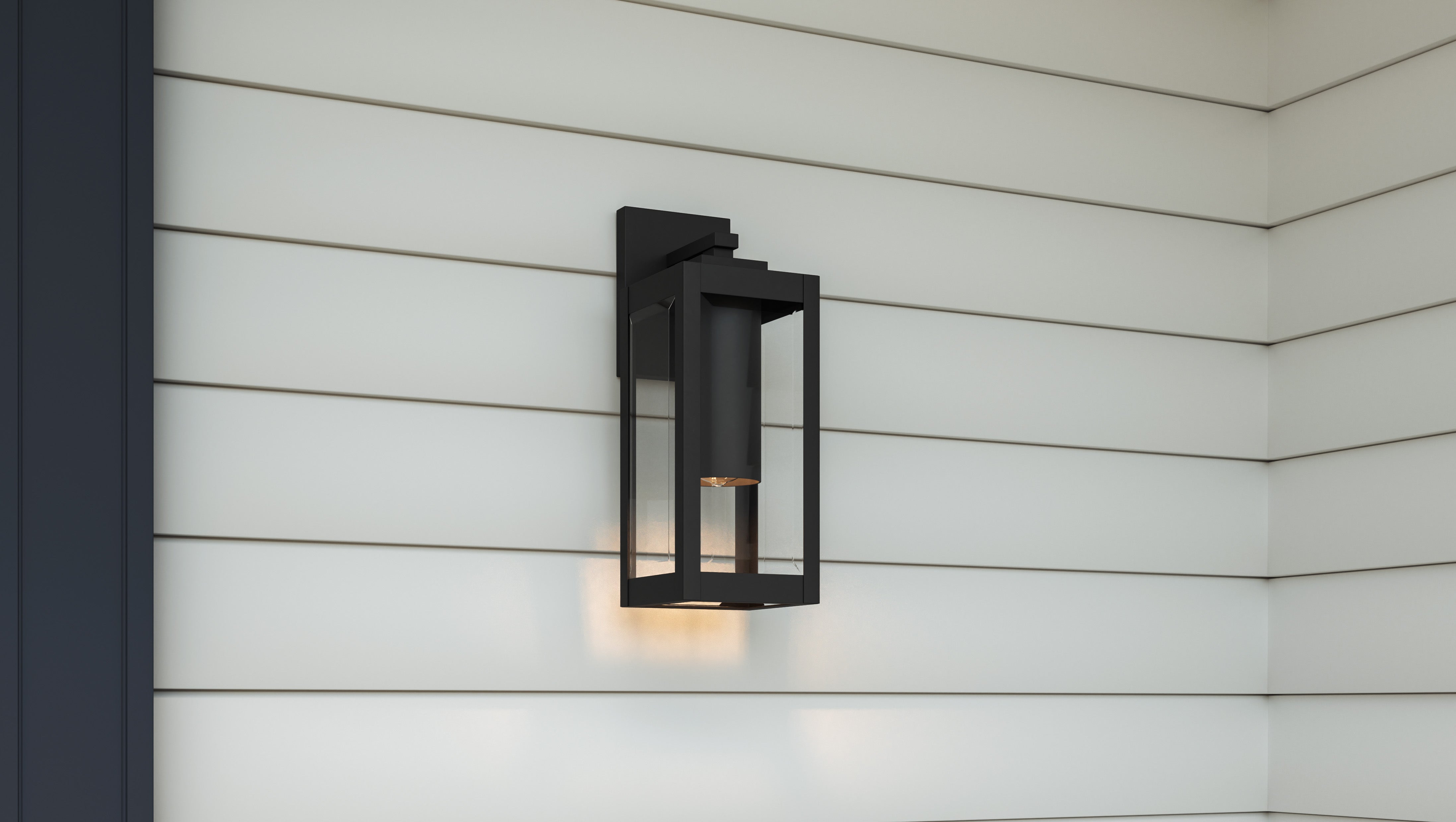 Quoizel Westover nástěnné svítidlo Earth Black 36 cm