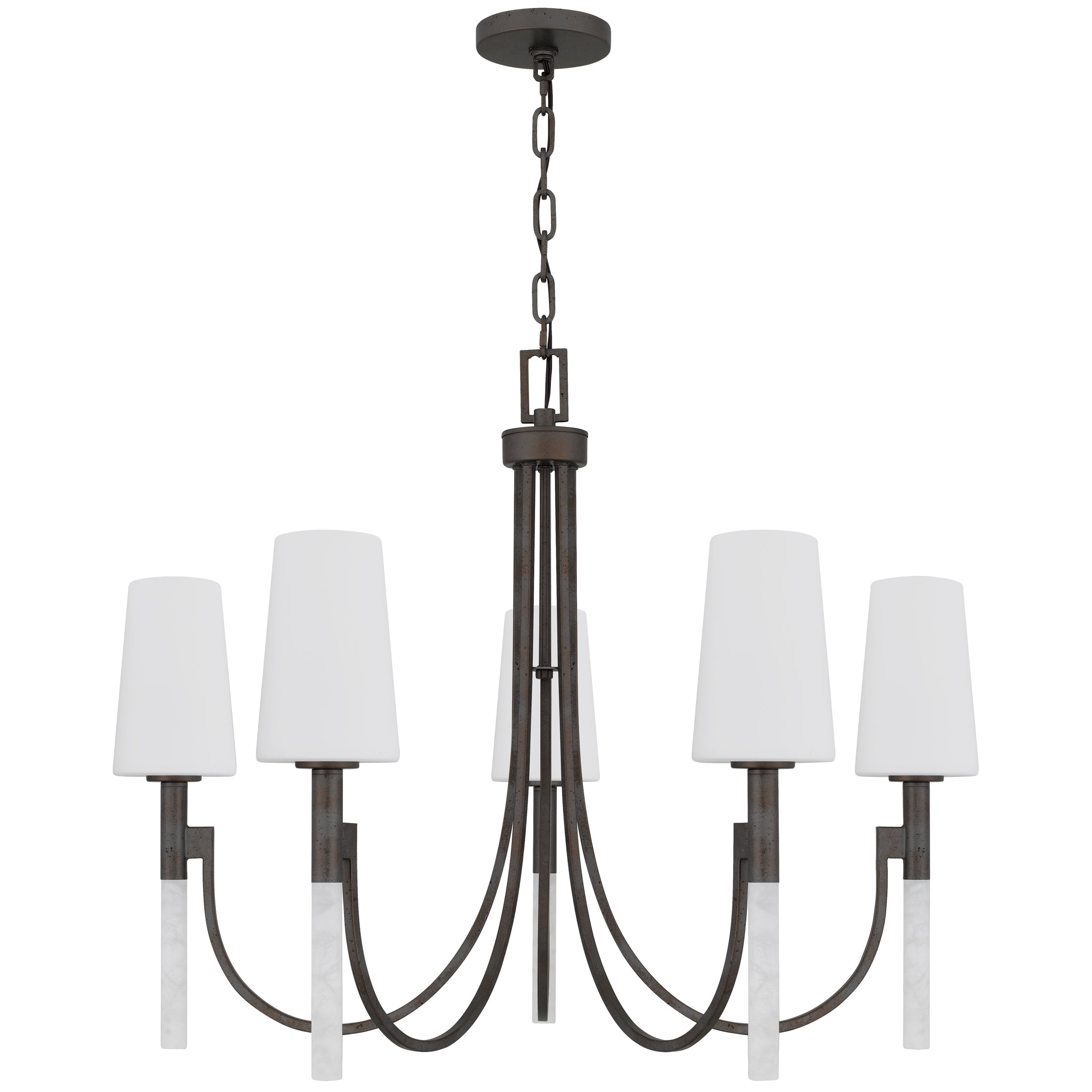 Quoizel Eloura Chandelier lustr kouřová 6 světel
