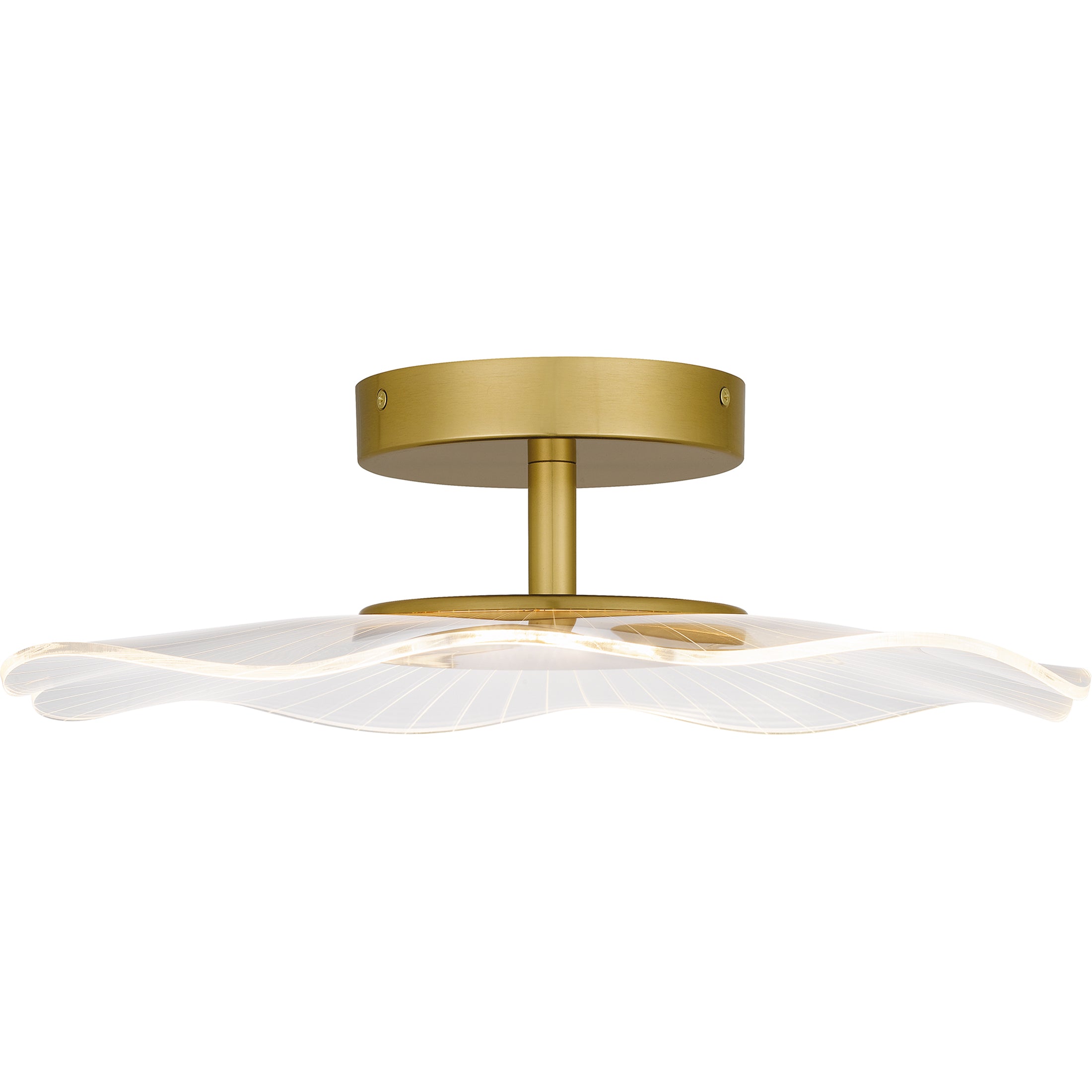 Quoizel Ibis Semi-Flush Mount stropní svítidlo zlatá LED