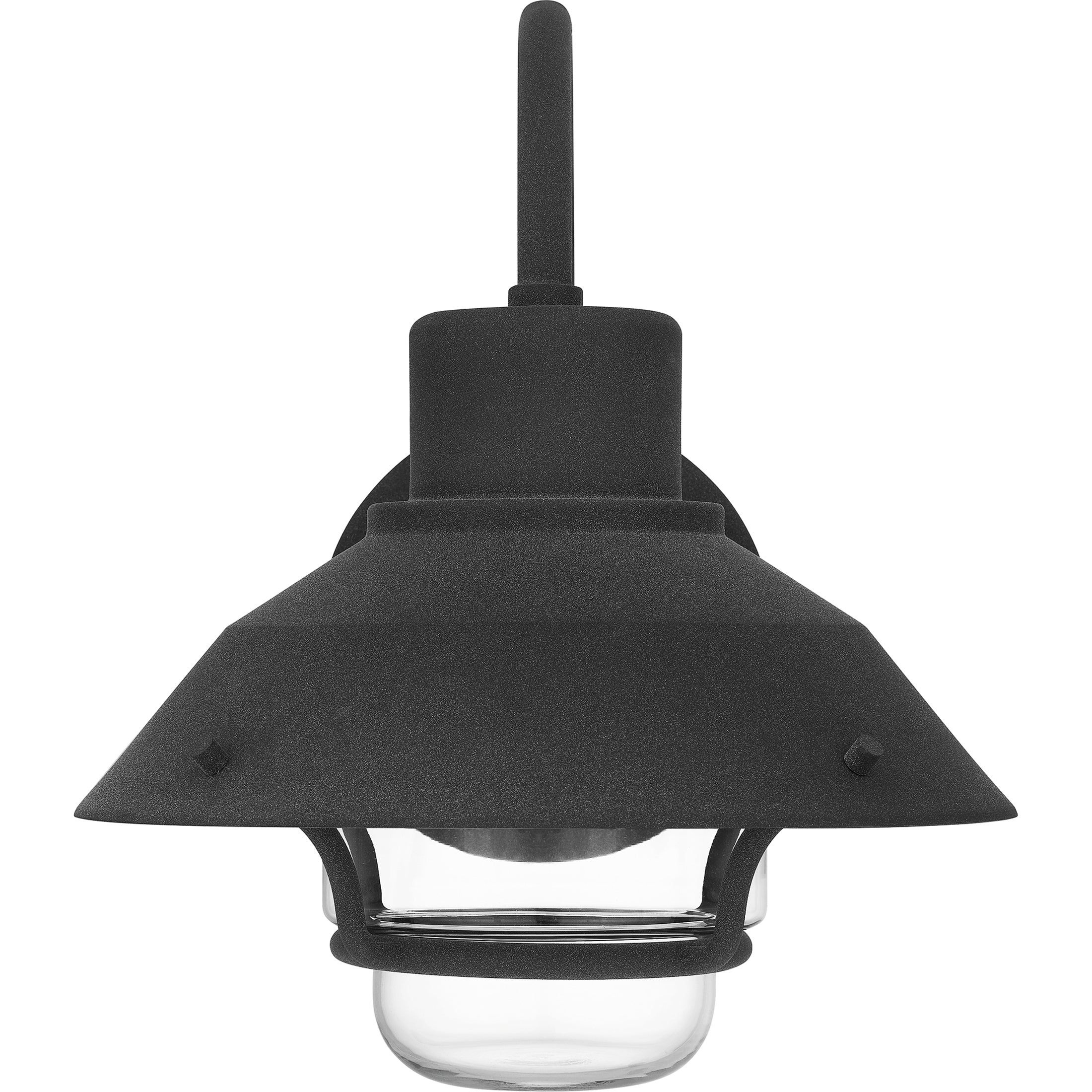 Quoizel Lavalier nástěnné světlo 24 cm černá sklo