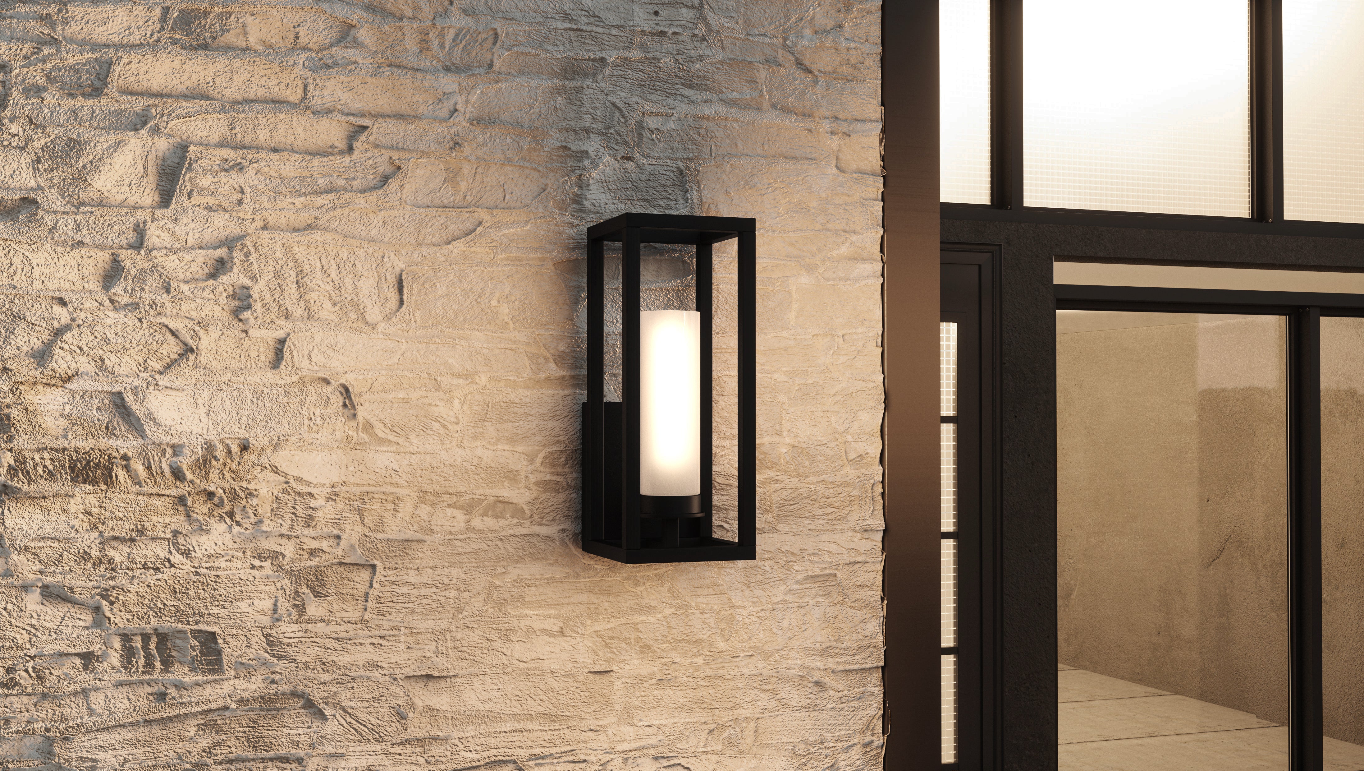Quoizel Neville Wall Light venkovní svítidlo černá 32 cm