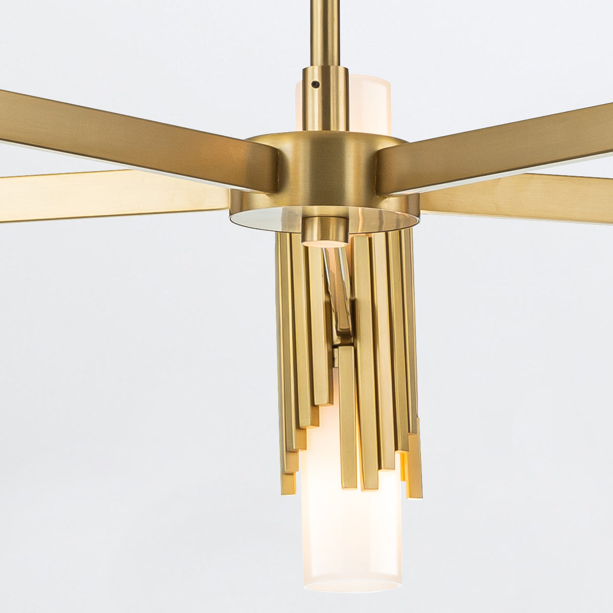 Gilded Nola Marvel 10 Light Pendant lustr mosaz 10světlo