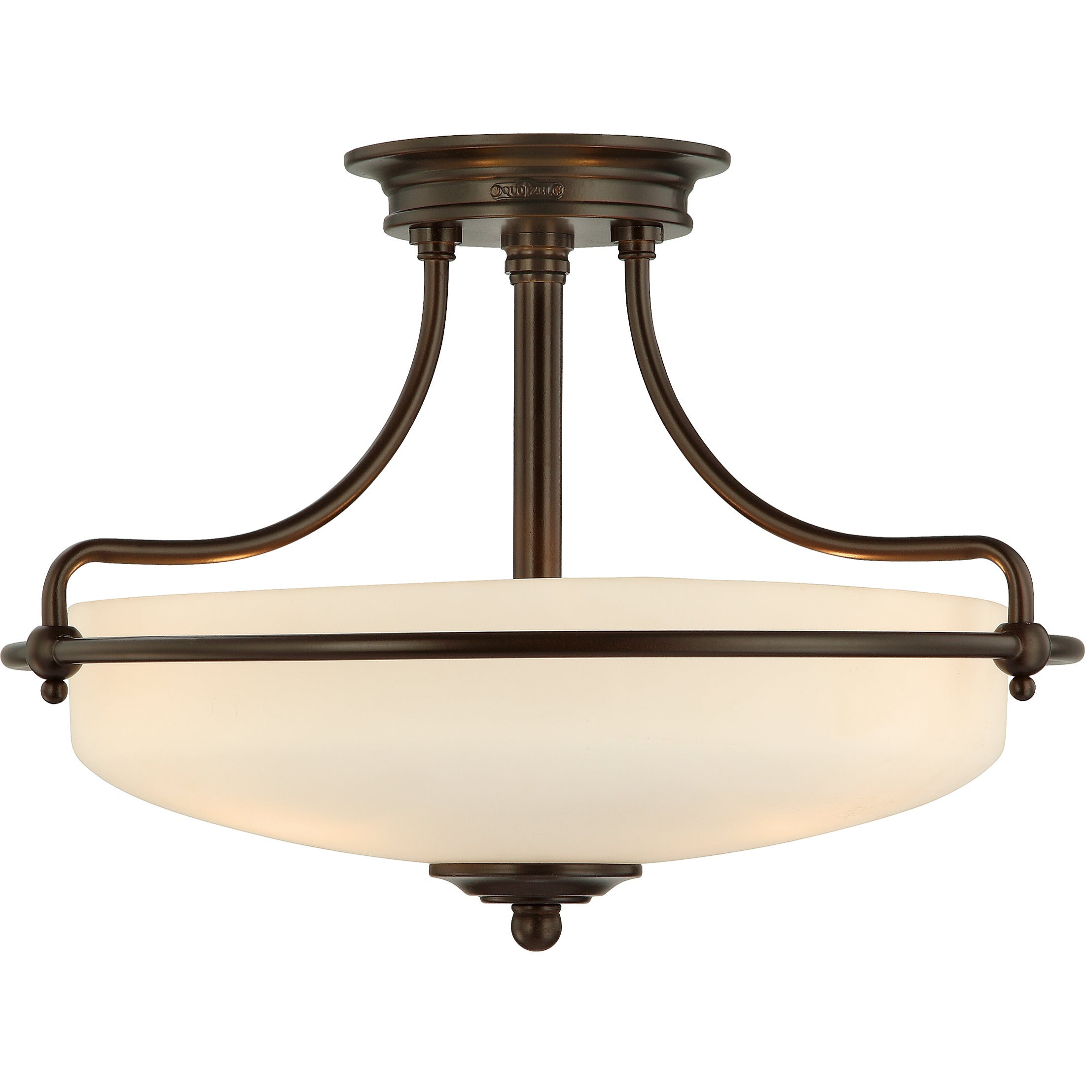 Quoizel Griffin Semi-Flush stropní světlo antique nickel 21"