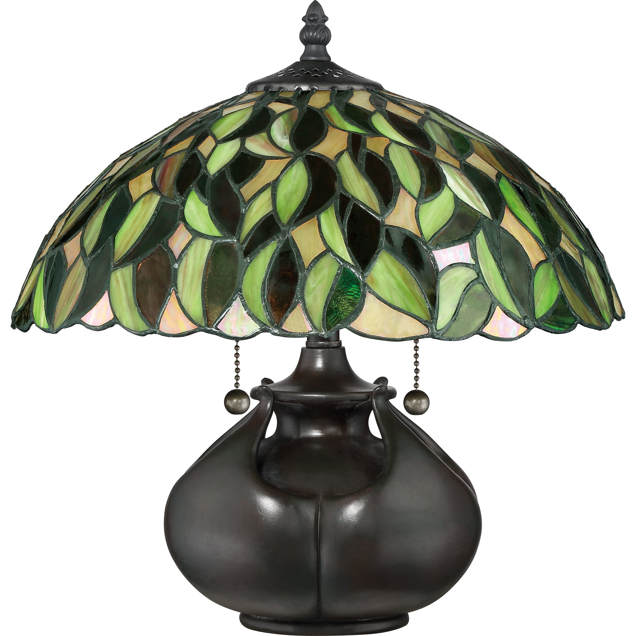 Quoizel Greenwood Table Lamp stolní lampa valiant bronze mozaika