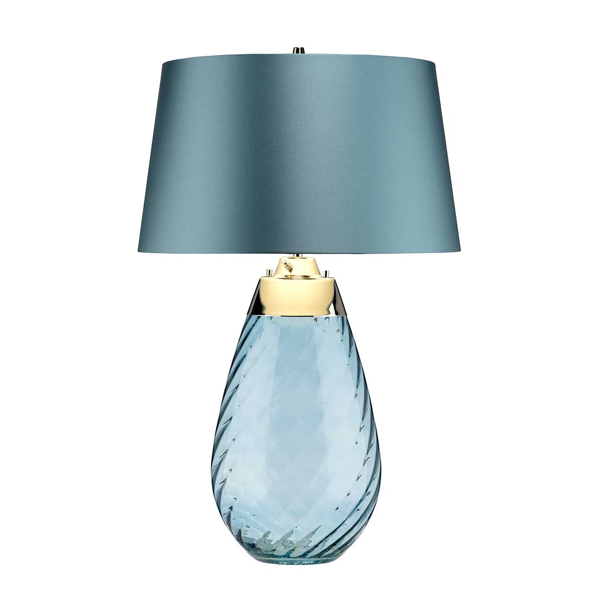 Gilded Nola Lena velká stolní lampa modrá