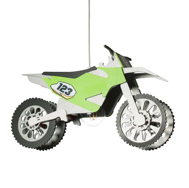 Elobra Motocross závěsný lustr do dětského pokoje