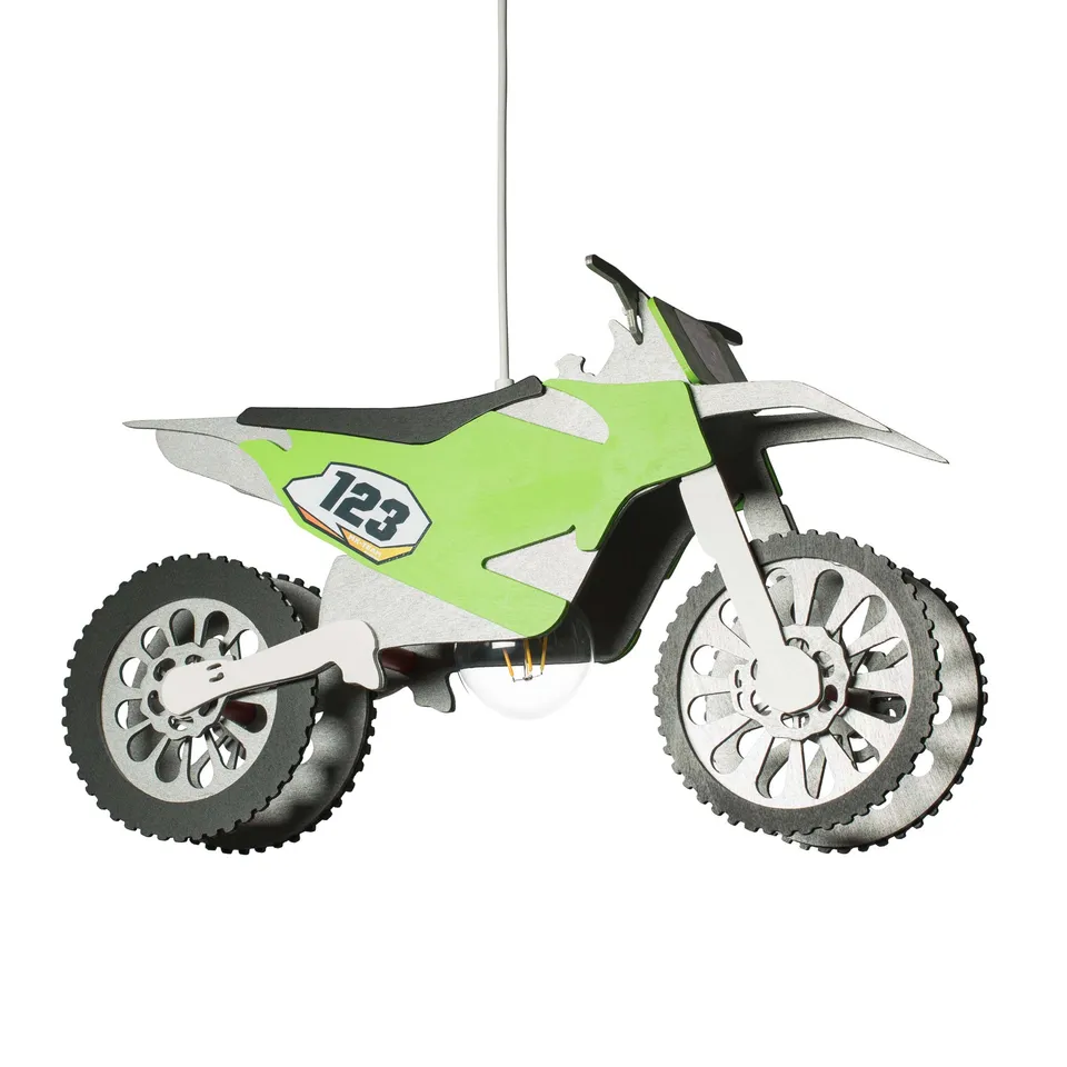 Elobra Motocross závěsný lustr do dětského pokoje
