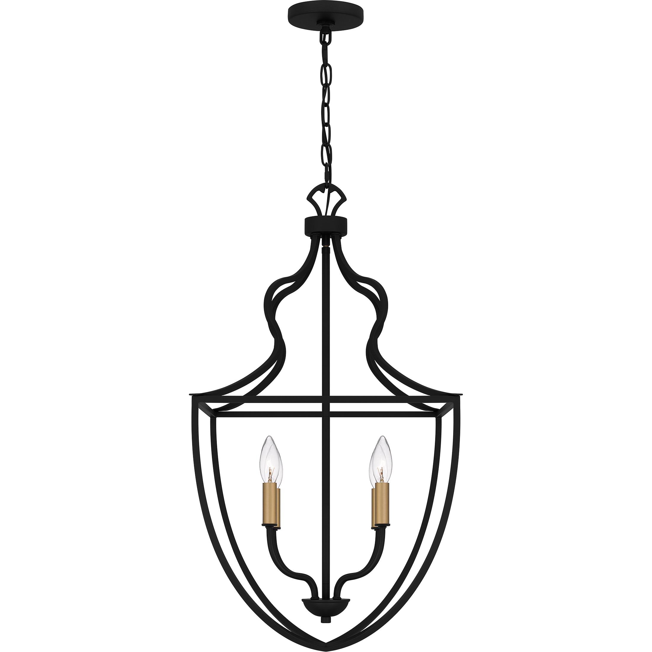 Quoizel Keeley Pendant závěsné svítidlo matná černá